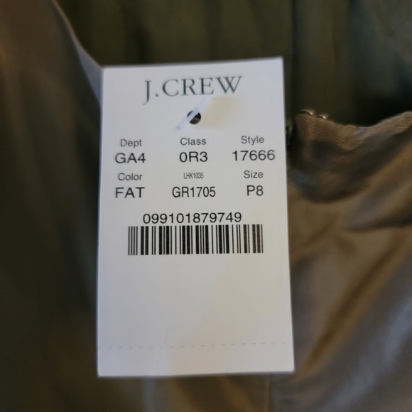 J. Crew Clementine Sleeveless Dress 8P Tan Caspian Silk Taffeta Shift #17666 - Picture 7 of 7